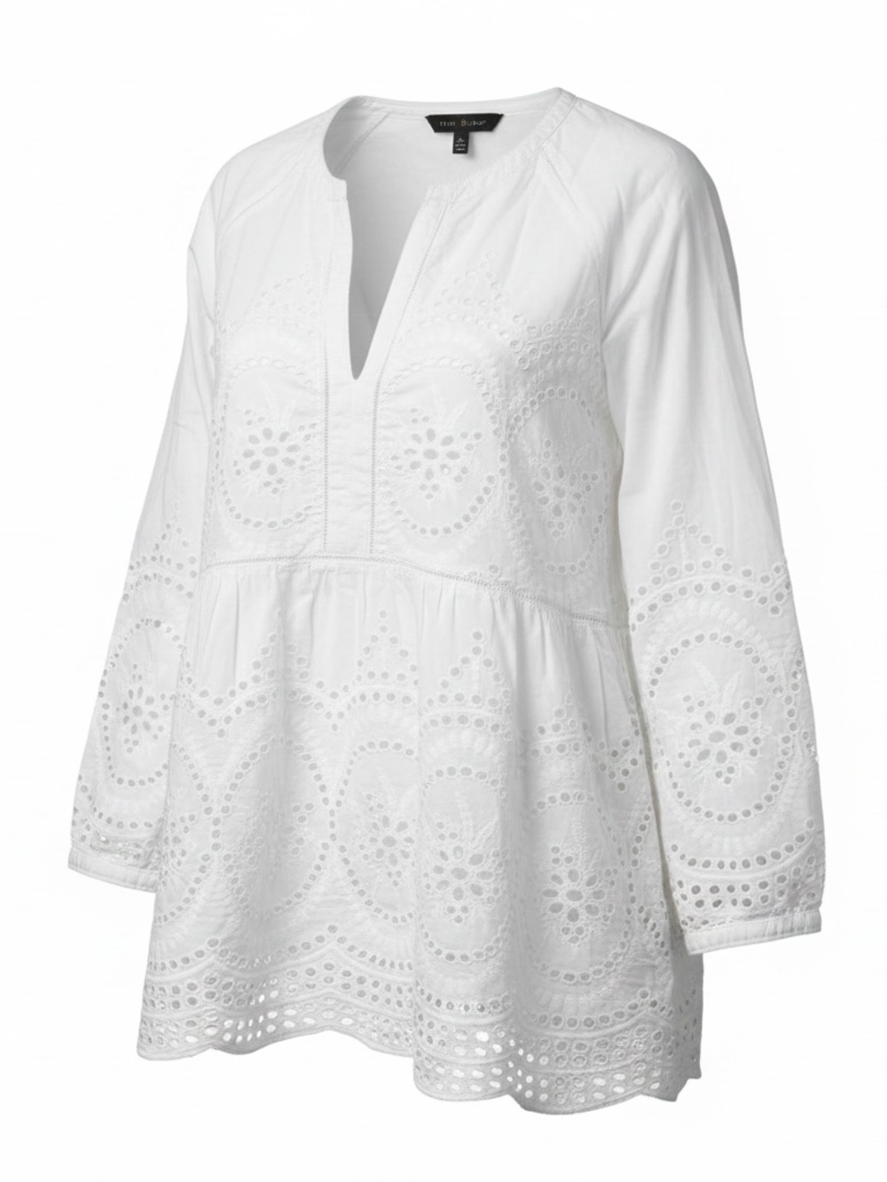 Hatley white eyelet top size XL